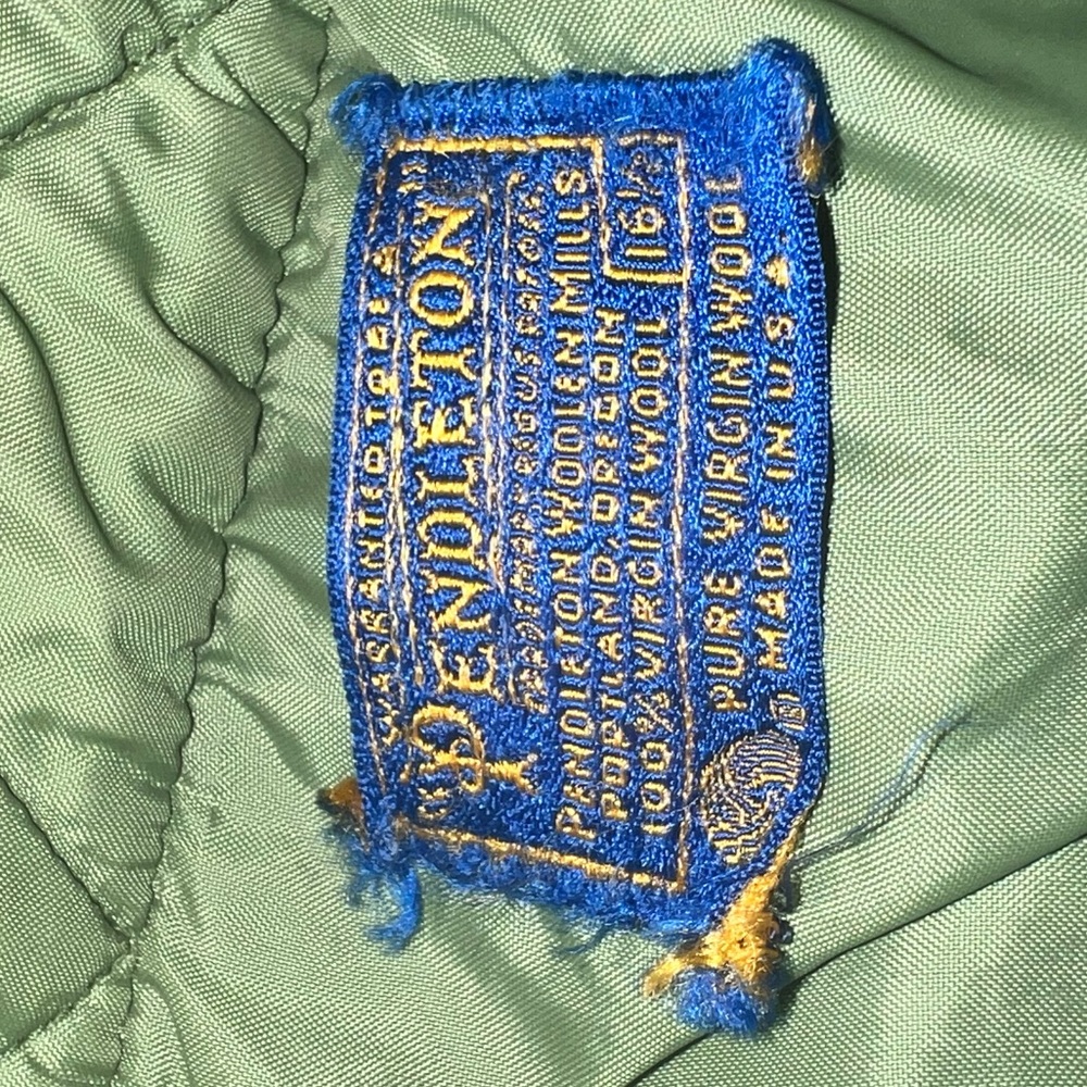 Vtg Pendleton 100% Wool Flannel Button Up Mens Sh… - image 5